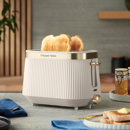 Russell Hobbs Brontë 2 Slice Toaster 26761 (Stone) - Vibe Home