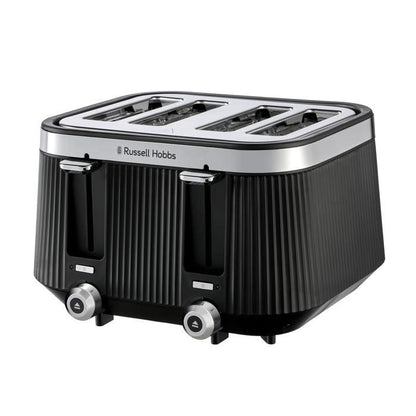 Russell Hobbs Brontë 4 Slice Toaster 26770 (Matte Black) - Vibe Home