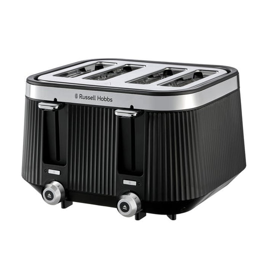 Russell Hobbs Brontë 4 Slice Toaster 26770 (Matte Black) - Vibe Home
