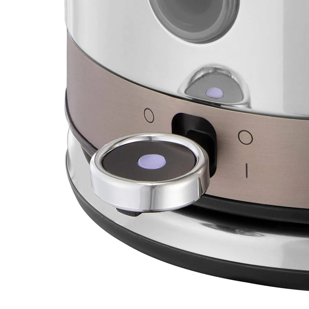 Russell Hobbs Distinctions Jug Kettle, 2 Slice Toaster & Microwave Kitchen Set (Titanium)