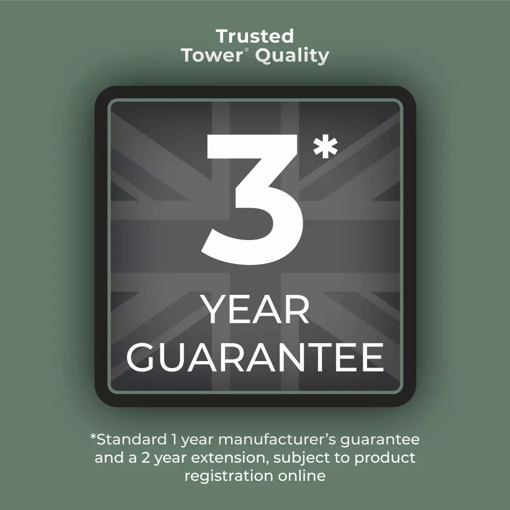 3-year manufacturer guarantee badge
