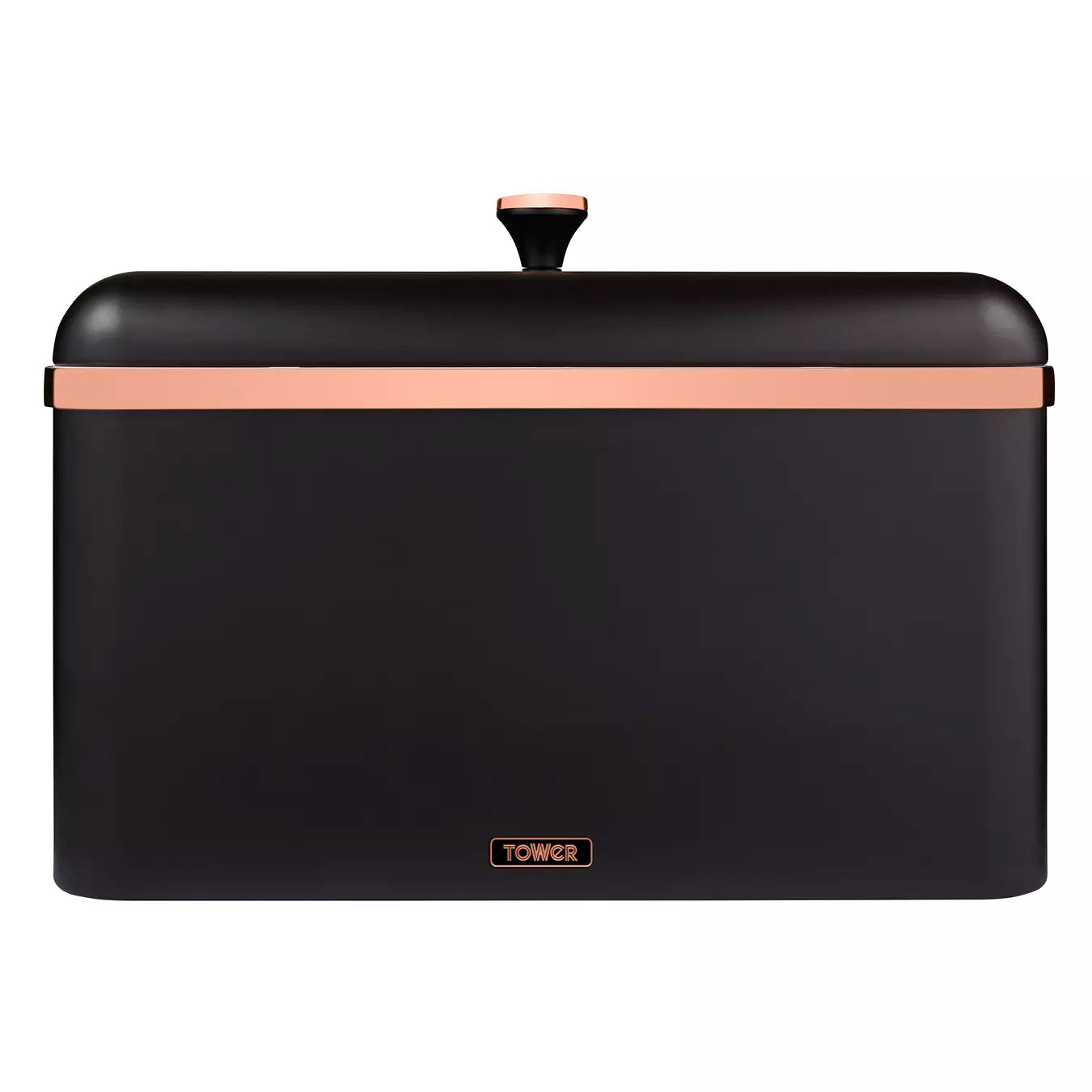 Tower Cavaletto Jug Kettle, 2 Slice Toaster, Canisters & Bread Bin (Black)