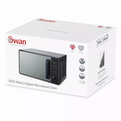 Swan Swan 20 Litre 800W Digital Microwave SM4421BLK (Black)