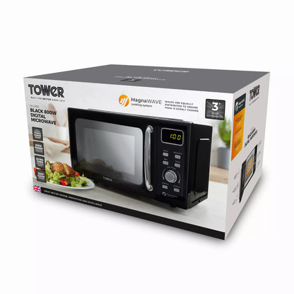 Tower Tower 20 Litre 800W Digital Microwave T24041BLK (Black)