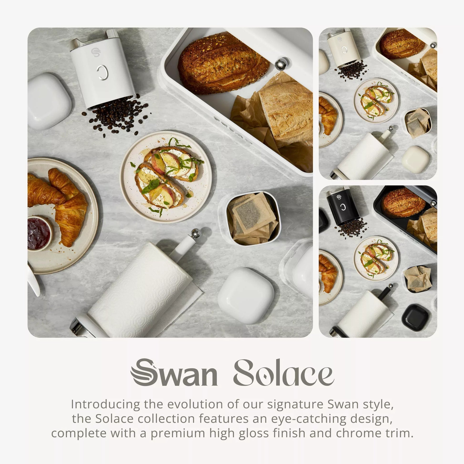Swan Solace Kitchen Towel Pole SWKA18542WHT (White) Mug Tree & Towel Poles