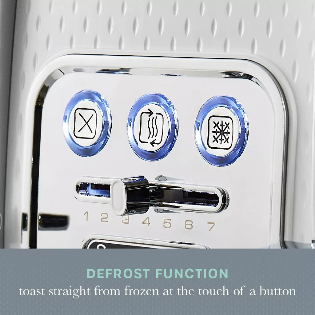 Swan Elegance Jug Kettle, 4 Slice Toaster & Microwave Kitchen Set (White)