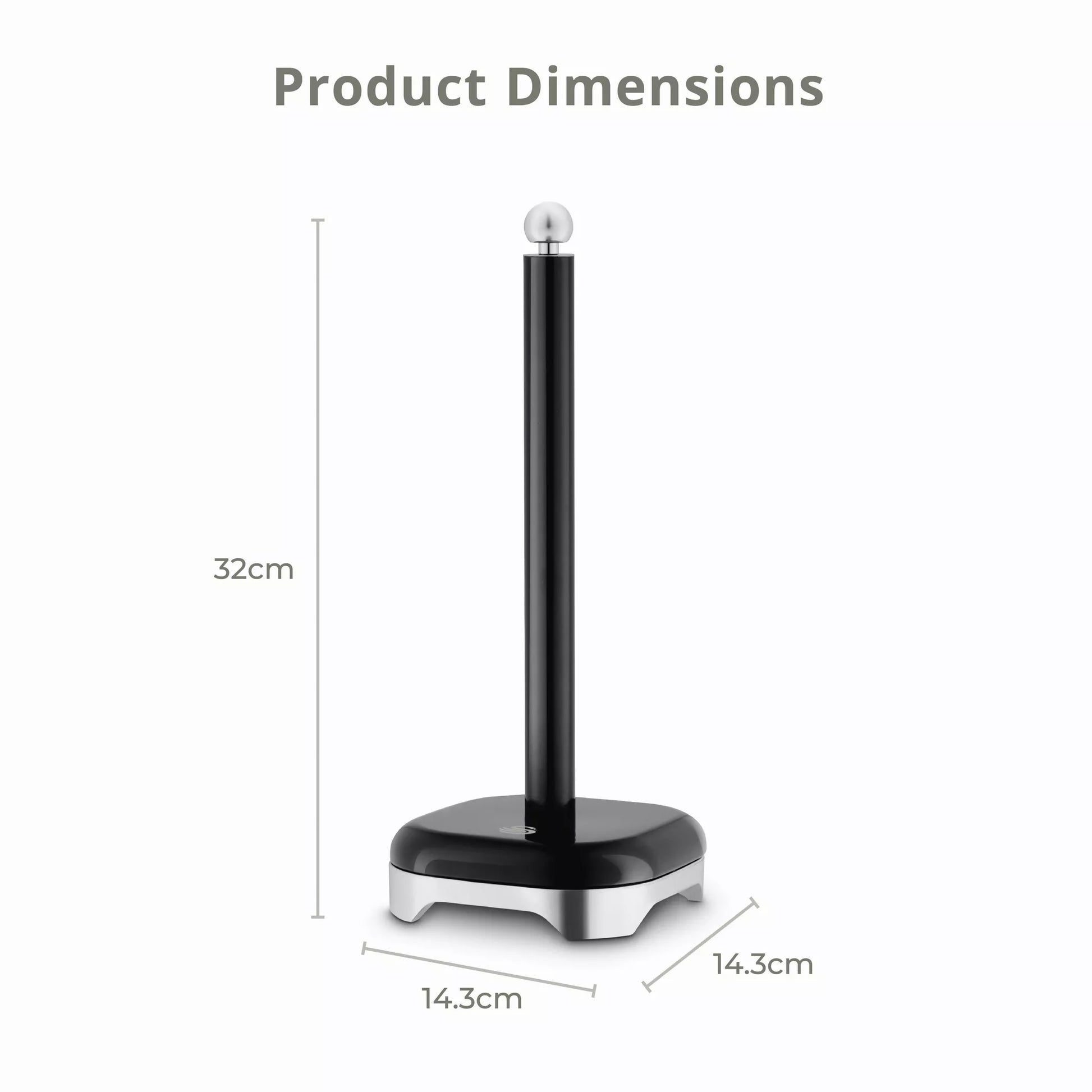 Swan Solace Kitchen Towel Pole SWKA18542BLK (Black) Mug Tree & Towel Poles