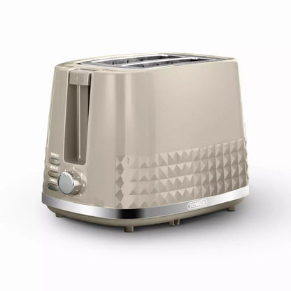 Tower Tower Solitaire Kettle & 2 Slice Toaster Kitchen Set (Latte)