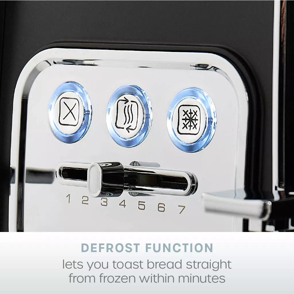 Swan Serenity Jug Kettle, 4 Slice Toaster & Microwave Kitchen Set (Black)