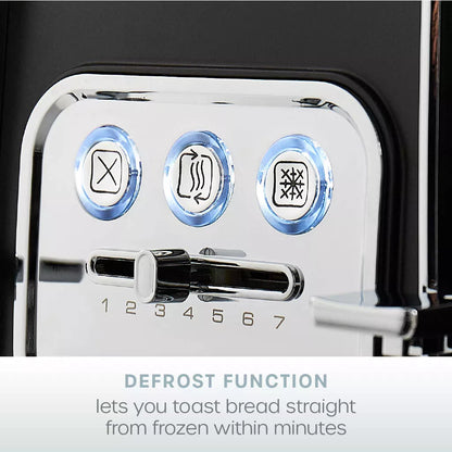 Swan Serenity Jug Kettle, 4 Slice Toaster & Microwave Kitchen Set (Black)