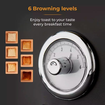 Tower Tower Renaissance Kettle & 4 Slice Toaster Kitchen Set (Black)