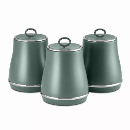 Tower Tower Renaissance Bread Bin & Canisters Kitchen Storage Set (Forest Green)