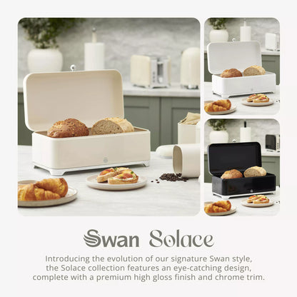 Swan Solace Bread Bin SWKA18540CRM (Cream) - Vibe Home
