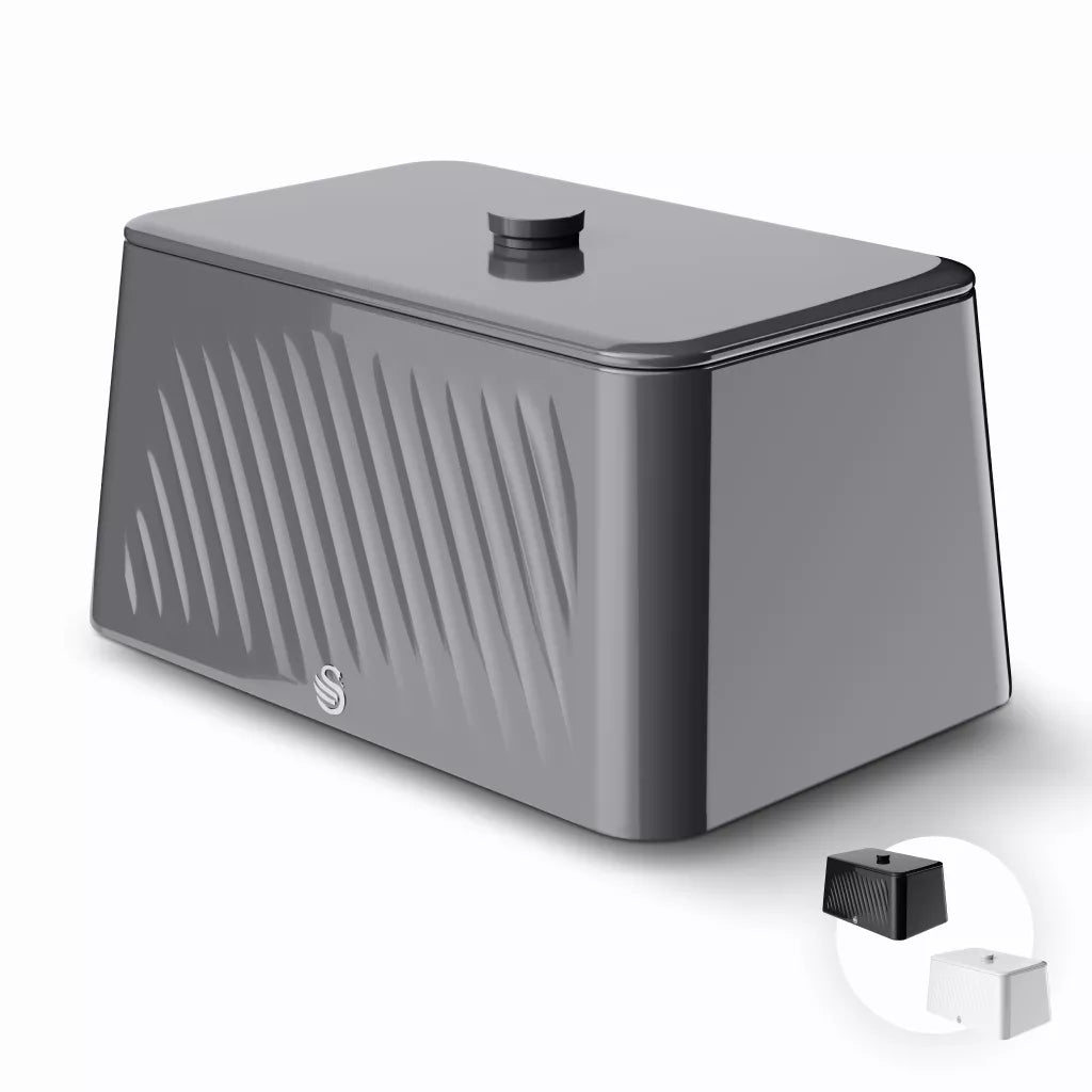 Swan Swan Windsor Bread Bin SWKA18539GRY (Grey)