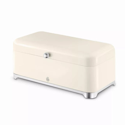 Swan Solace Jug Kettle, 2 Slice Toaster, Bread Bin & Canisters (Cream)