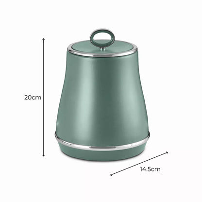 Tower Tower Renaissance Bread Bin & Canisters Kitchen Storage Set (Forest Green)