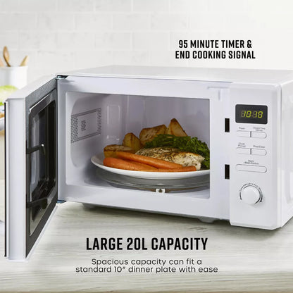 Swan Serenity Jug Kettle, 4 Slice Toaster & Microwave Kitchen Set (White)