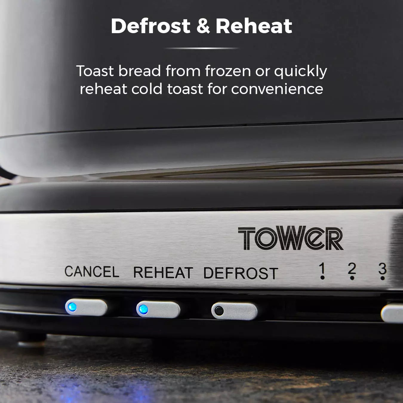 Tower Belle Black 2 Slice Toaster T20043NOR