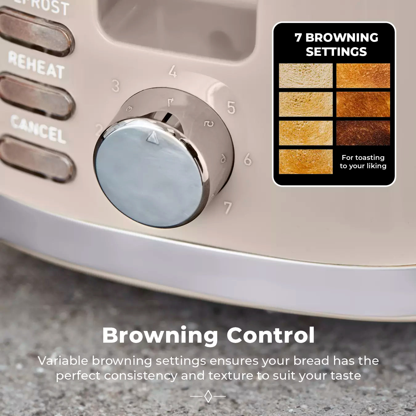 Tower Tower Solitaire Kettle & 2 Slice Toaster Kitchen Set (Latte)