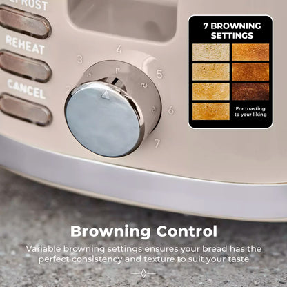 Tower Tower Solitaire Kettle & 2 Slice Toaster Kitchen Set (Latte)