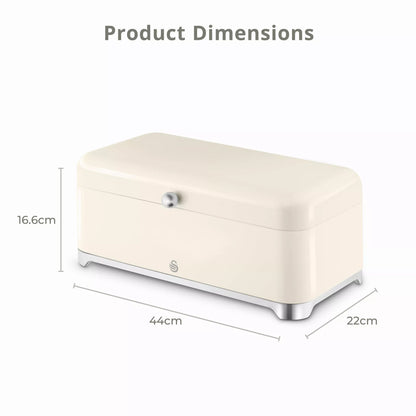 Swan Solace Bread Bin SWKA18540CRM (Cream) - Vibe Home