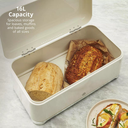Swan Solace Bread Bin SWKA18540CRM (Cream) - Vibe Home