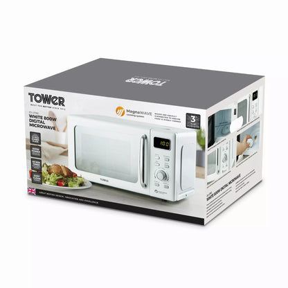 Tower Tower 20 Litre 800W Digital Microwave T24041WHT (White)