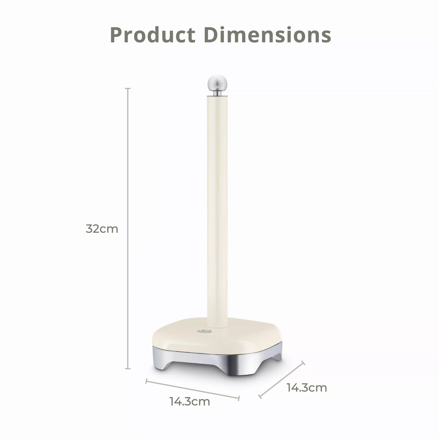 Swan Solace Kitchen Towel Pole SWKA18542CRM (Cream) Mug Tree & Towel Poles
