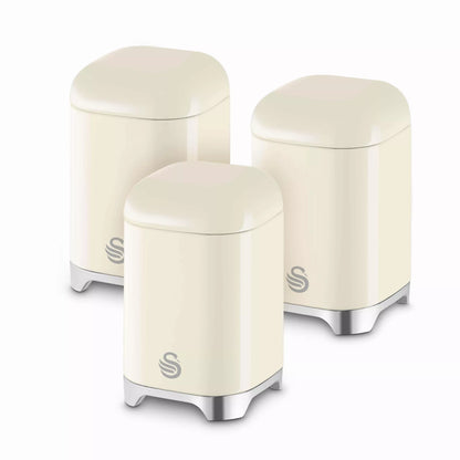 Swan Solace Canisters Set SWKA18541CRM (Cream) - Vibe Home