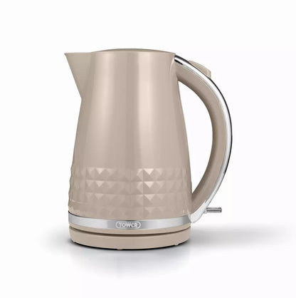 Tower Tower Solitaire Kettle & 2 Slice Toaster Kitchen Set (Latte)