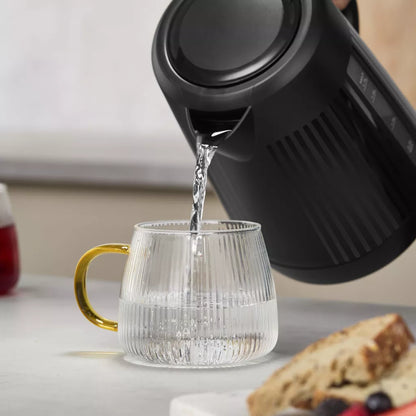 Swan Linea Electric Kettle & 2 Slice Toaster Kitchen Set (Black)