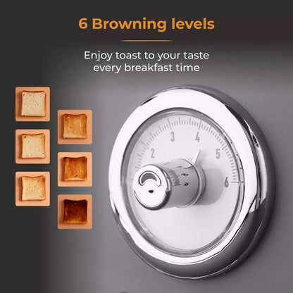 Tower Tower Renaissance Kettle, 4 Slice Toaster, Bread Bin & Canisters Kitchen Set (Grey)