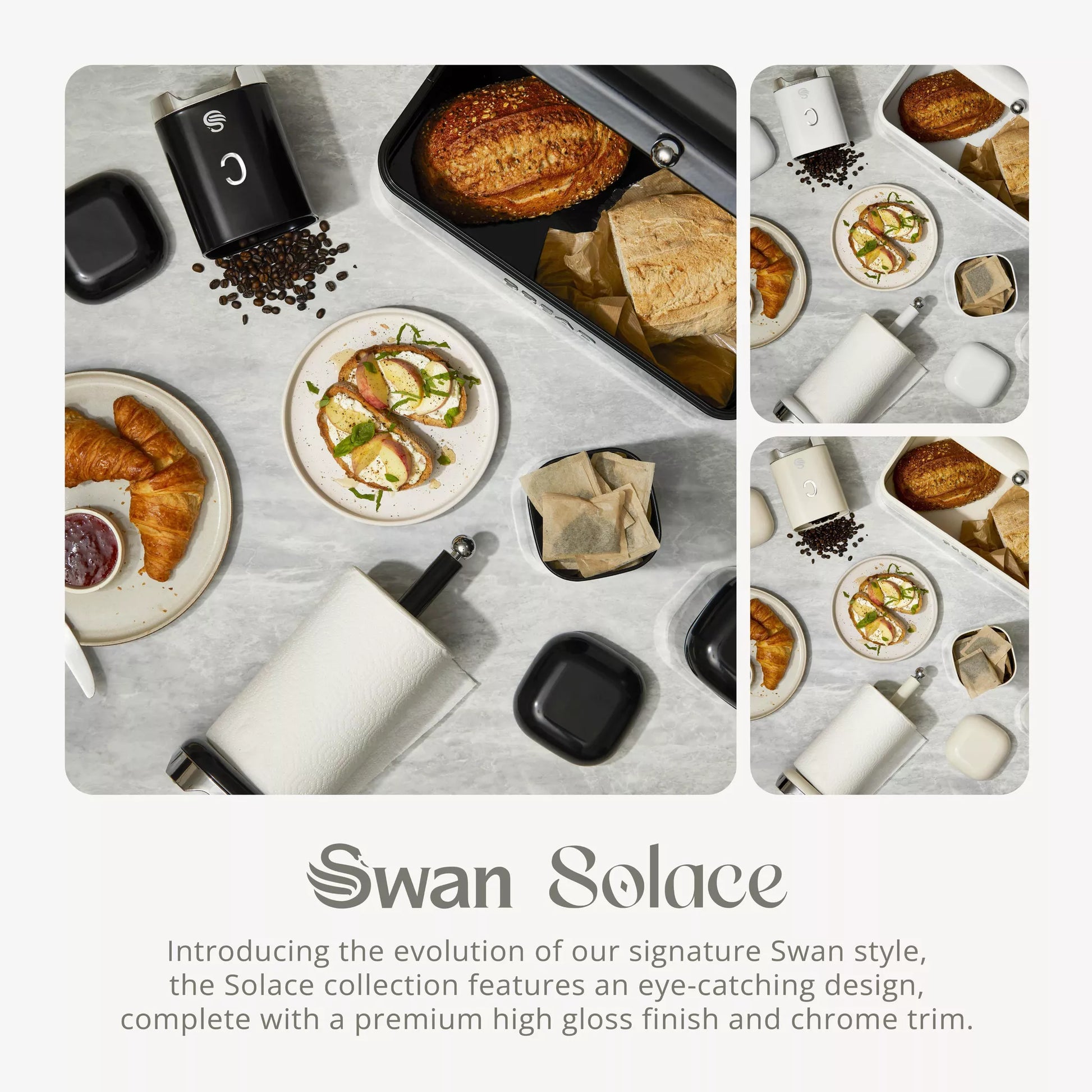 Swan Solace Kitchen Towel Pole SWKA18542BLK (Black) Mug Tree & Towel Poles