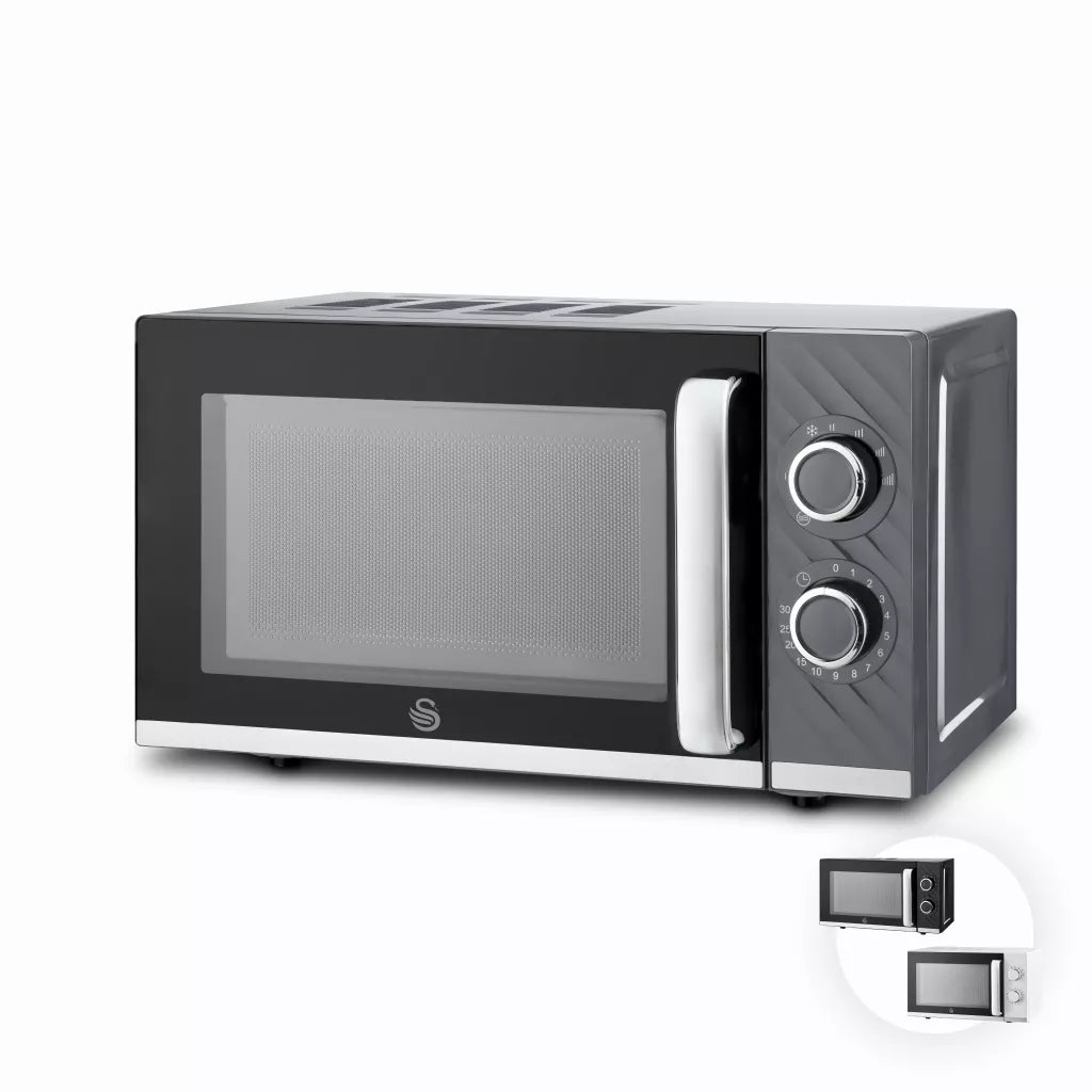 Swan Swan Windsor 20 Litre 800W Manual Microwave SM4424GRY (Grey)