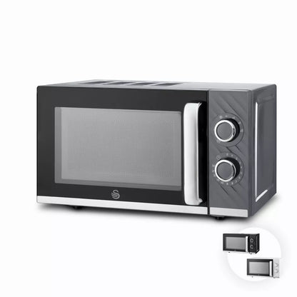 Swan Swan Windsor 20 Litre 800W Manual Microwave SM4424GRY (Grey)