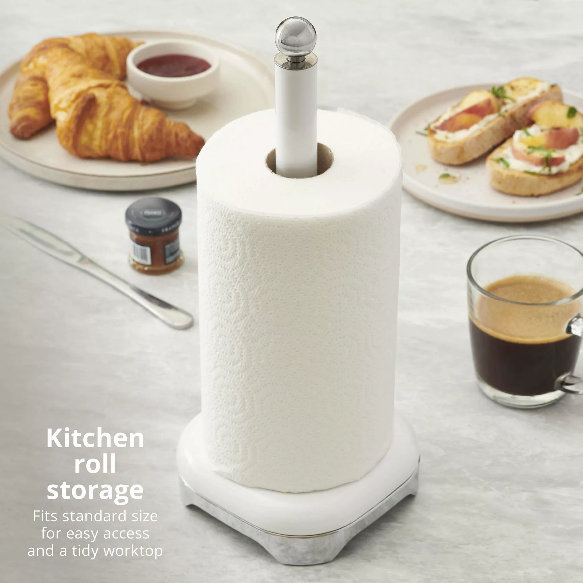 Swan Solace Kitchen Towel Pole SWKA18542WHT (White) Mug Tree & Towel Poles