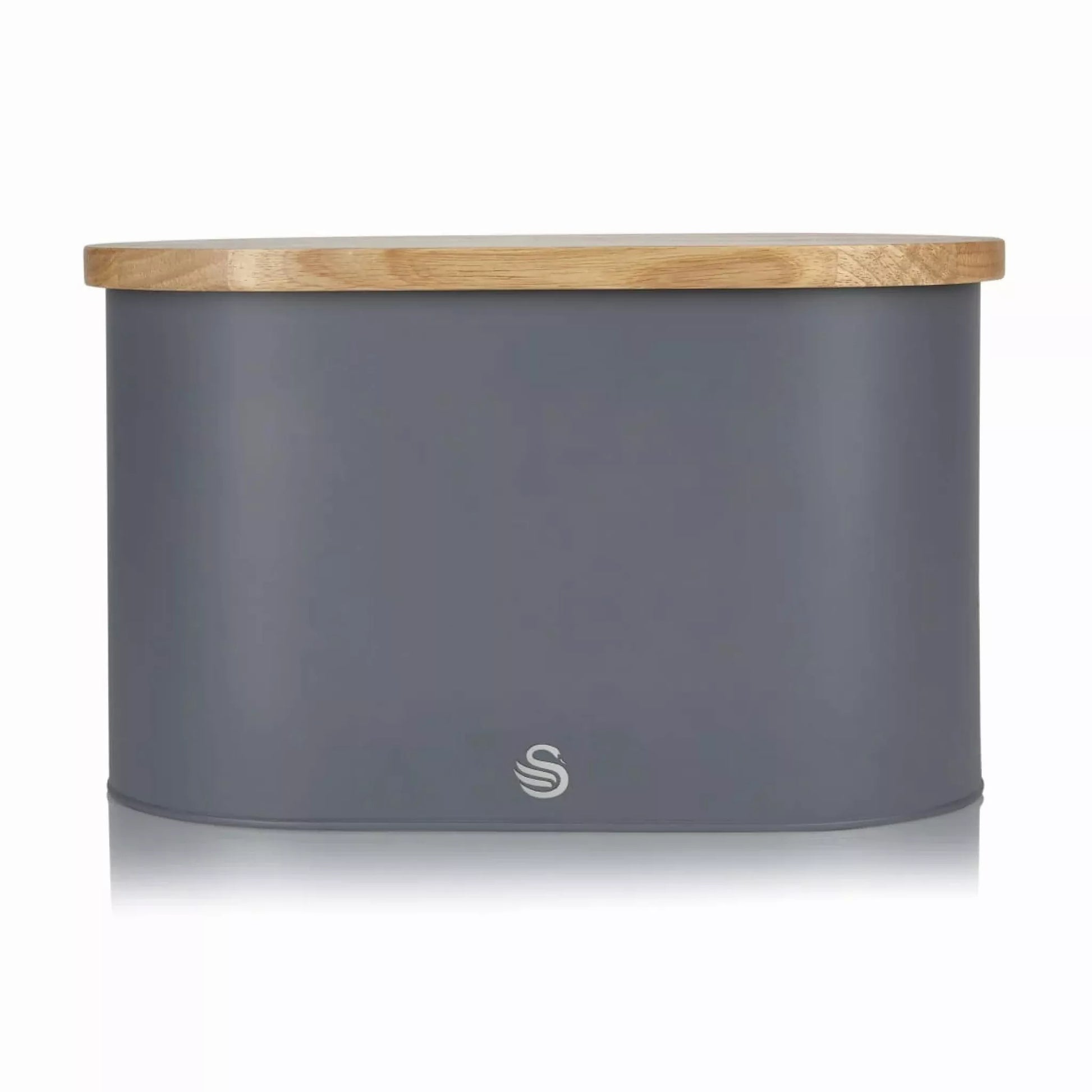 Swan Swan Nordic Kettle, 2 Slice Toaster, Bread Bin & Canisters Kitchen Set (Grey)