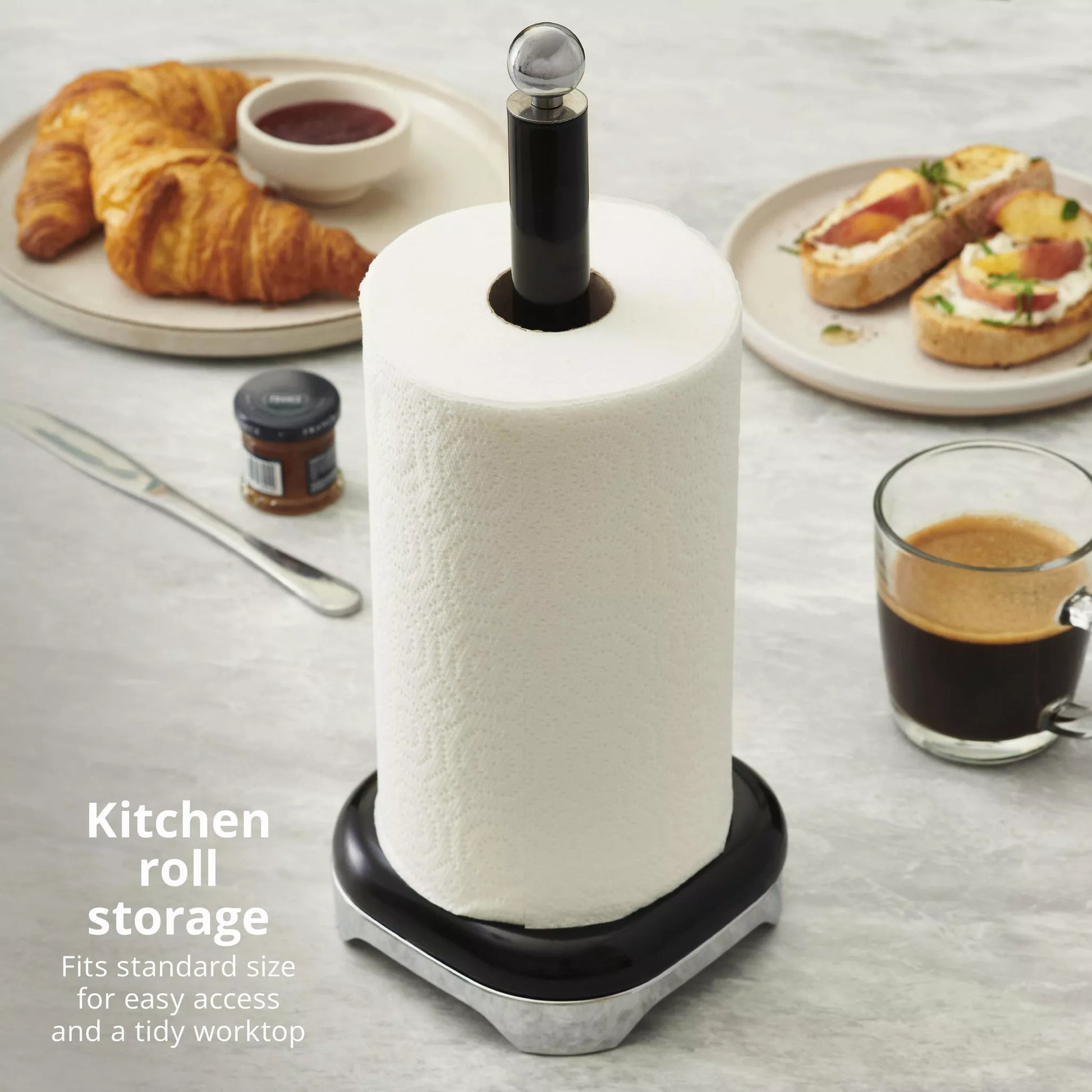 Swan Solace Kitchen Towel Pole SWKA18542BLK (Black) Mug Tree & Towel Poles