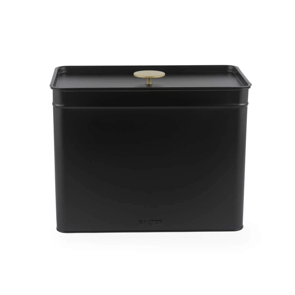 Salter Alchemy Kettle, 4 Slice Toaster, Bread Bin & Canisters Kitchen Set (Black/Gold)