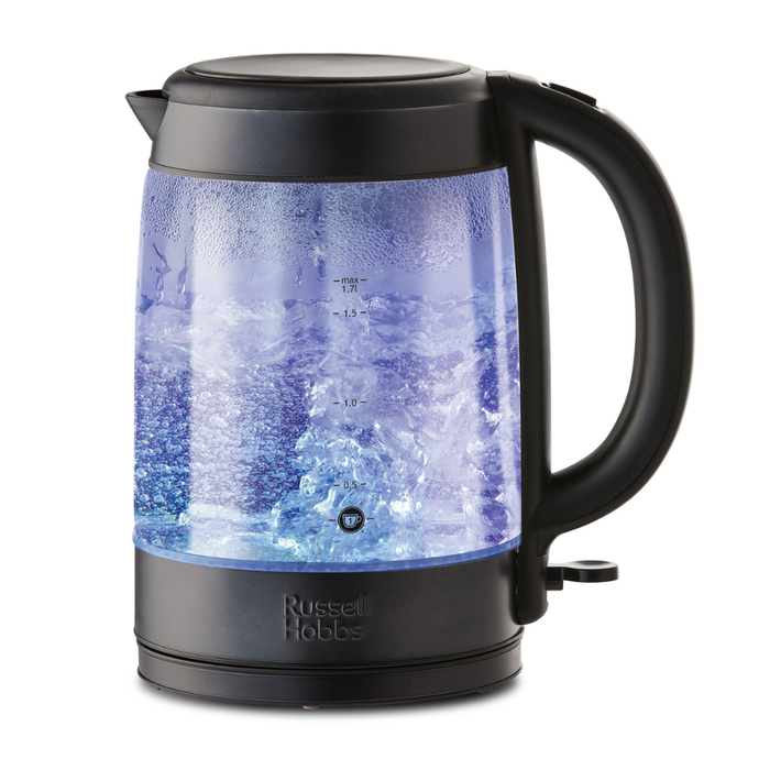 Russell Hobbs Illuminating Glass Kettle 27750 (Matte Black) - Vibe Home