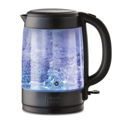 Russell Hobbs Illuminating Glass Kettle 27750 (Matte Black) - Vibe Home