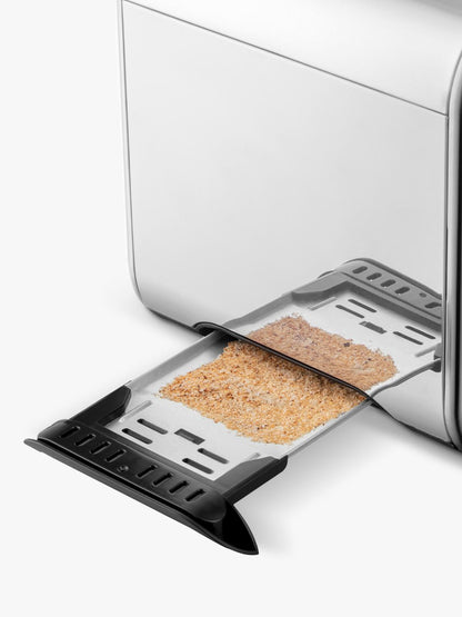 Russell Hobbs Distinctions Pyramid Kettle & 2 Slice Toaster Kitchen Set (Titanium)