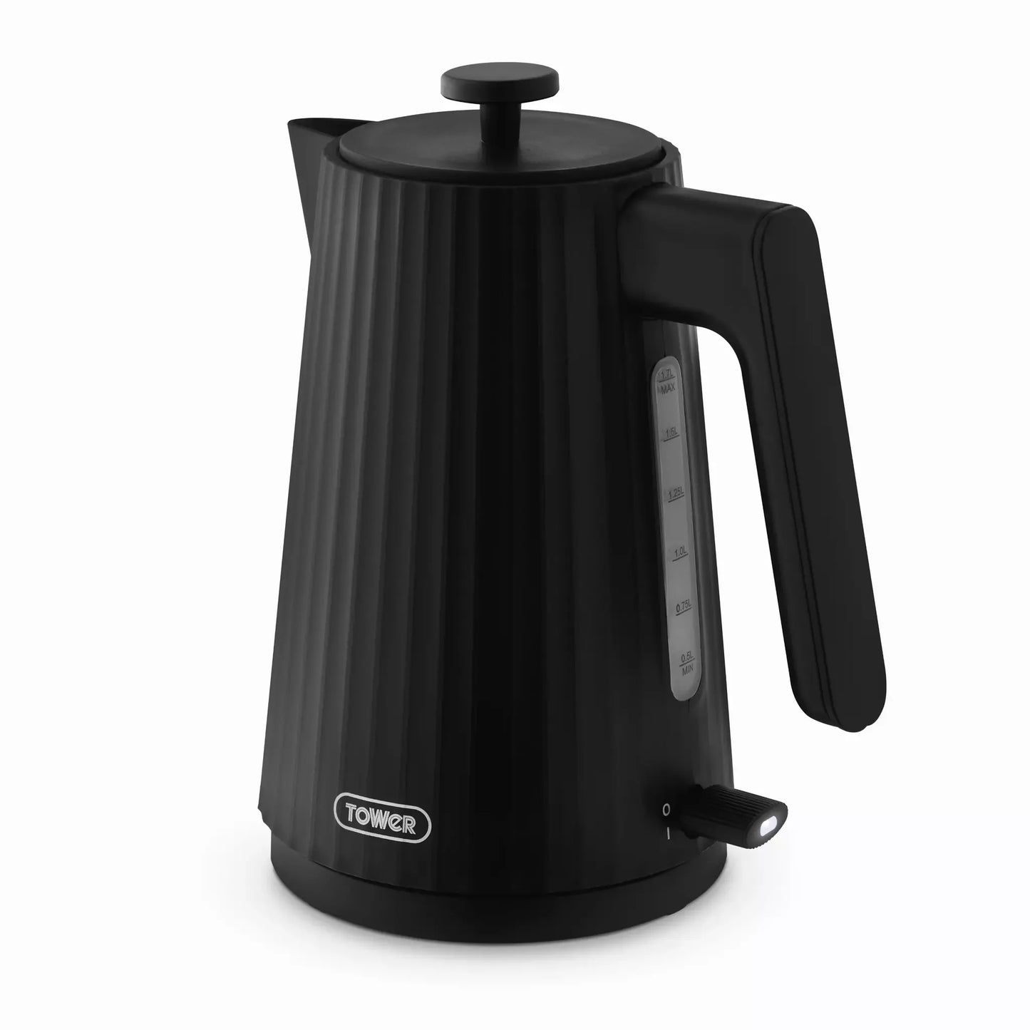 Tower EcoForm Rapid Boil Kettle & 4 Slice Toaster Kitchen Set (Black)