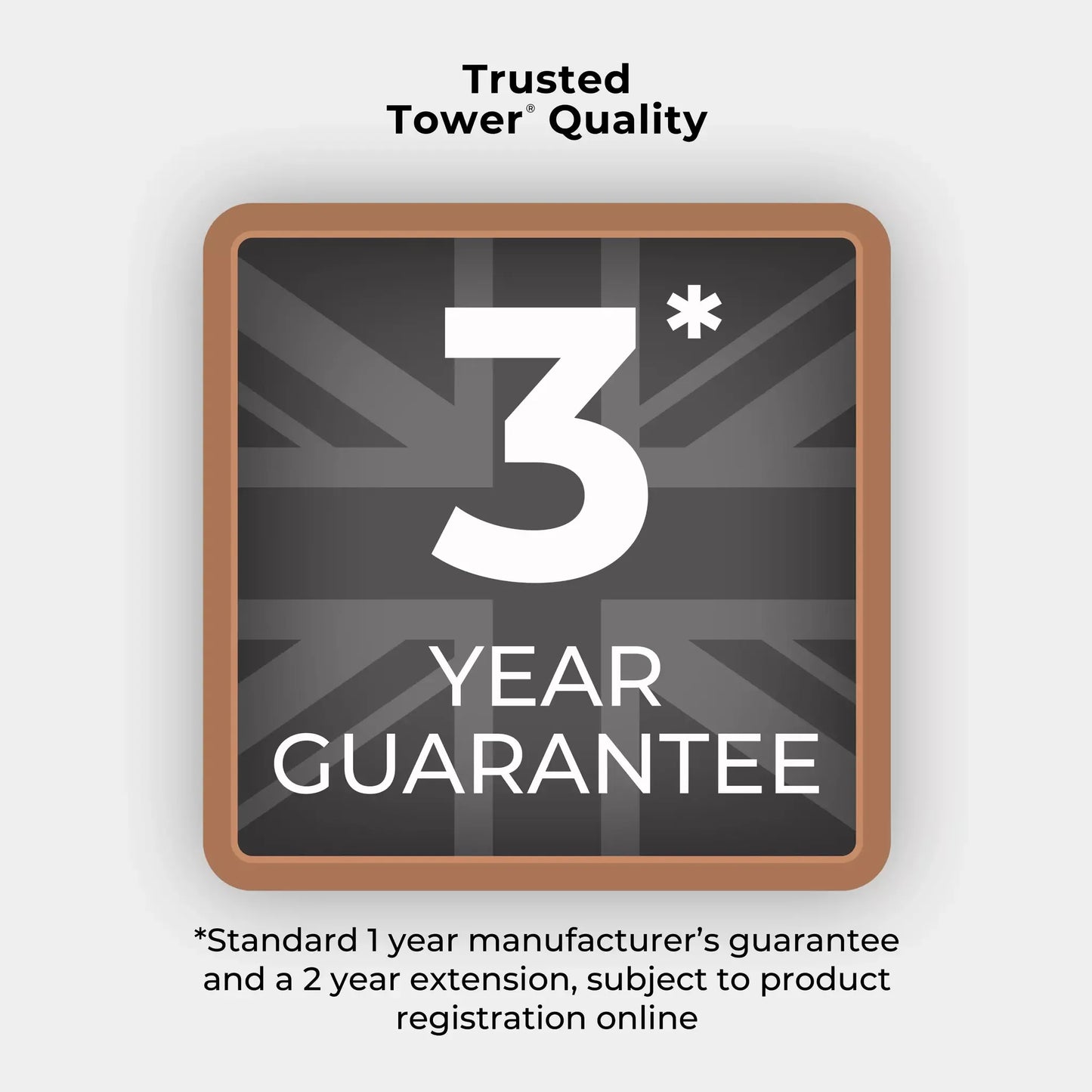 Tower 3-year guarantee badge