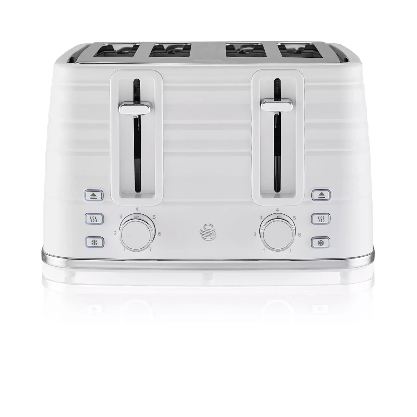 Swan Swan Symphony Kettle & 4 Slice Toaster Kitchen Set (White)