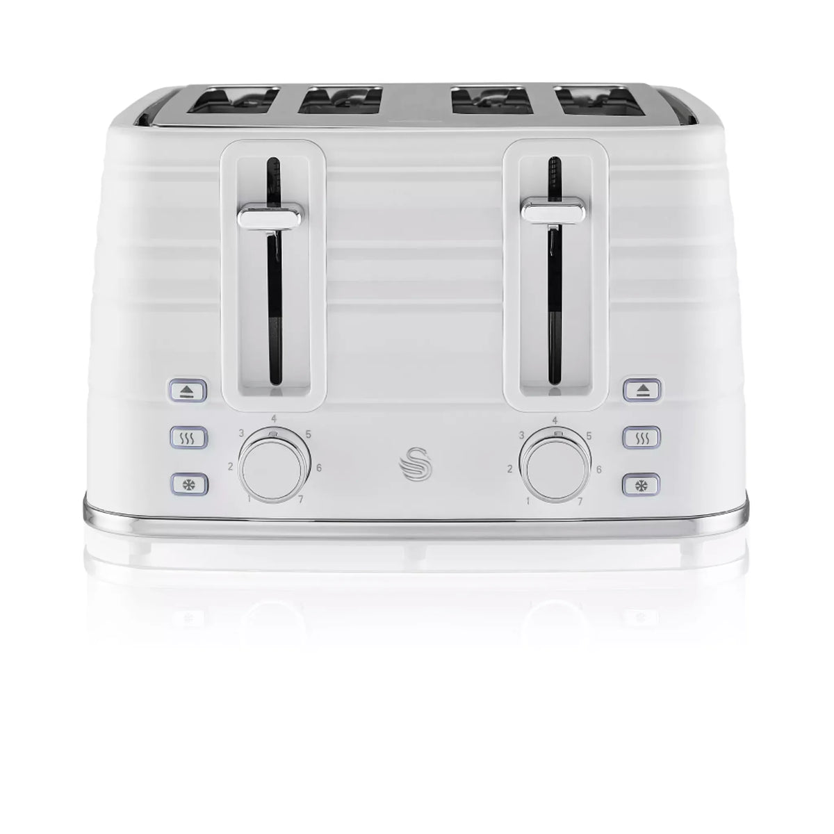 Swan Swan Symphony Kettle & 4 Slice Toaster Kitchen Set (White)