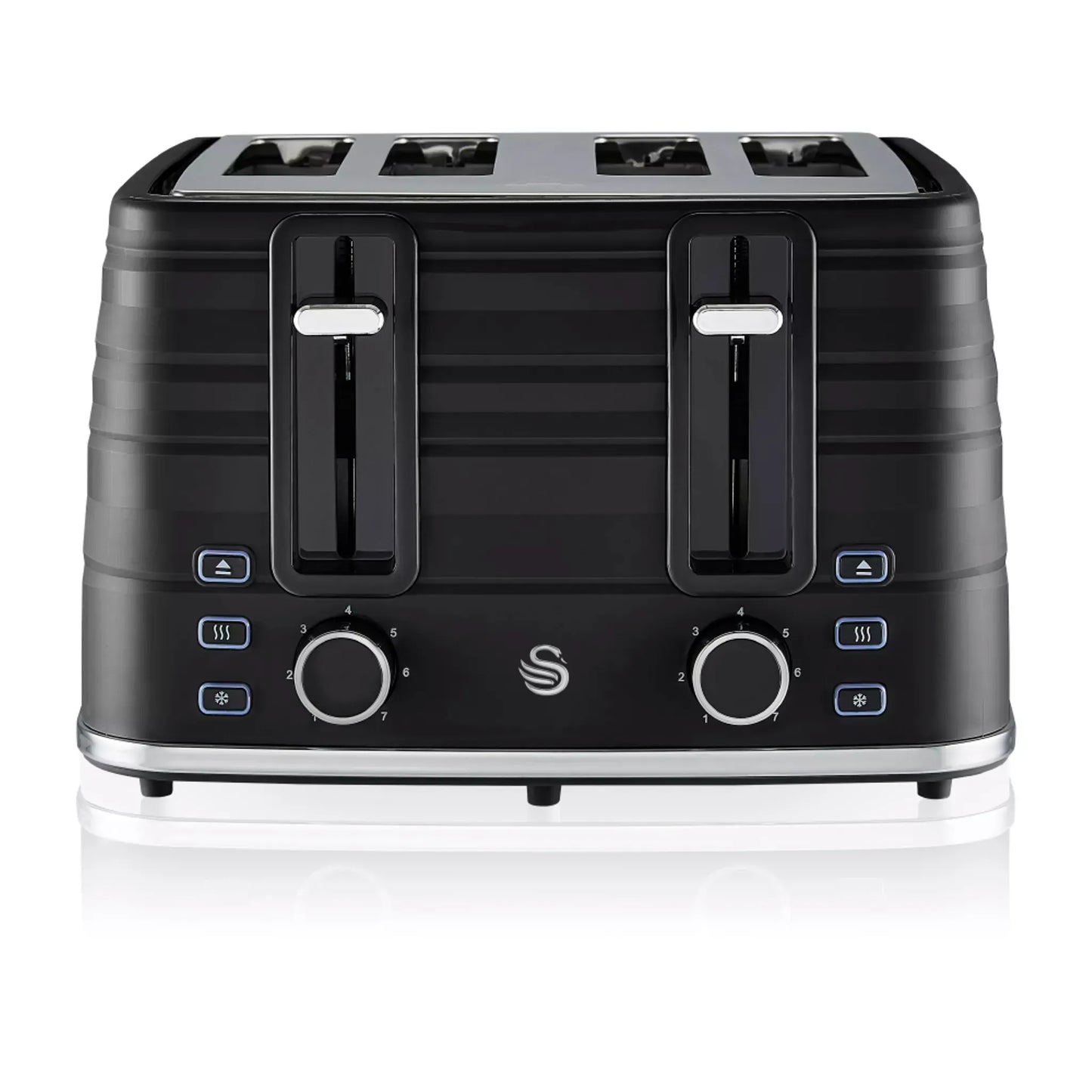 Swan Swan Symphony Kettle & 4 Slice Toaster Kitchen Set (Black)