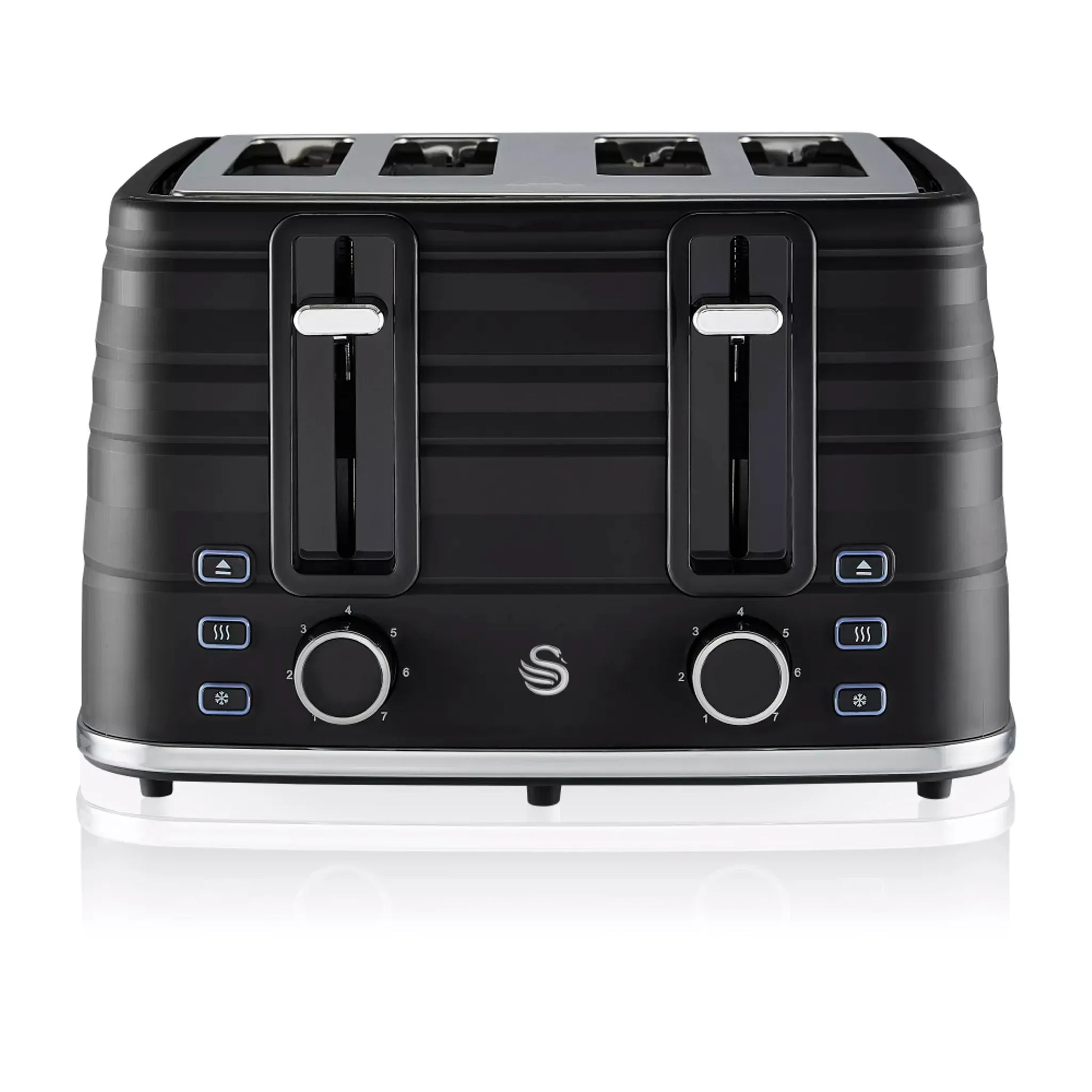 Swan Swan Symphony Kettle & 4 Slice Toaster Kitchen Set (Black)