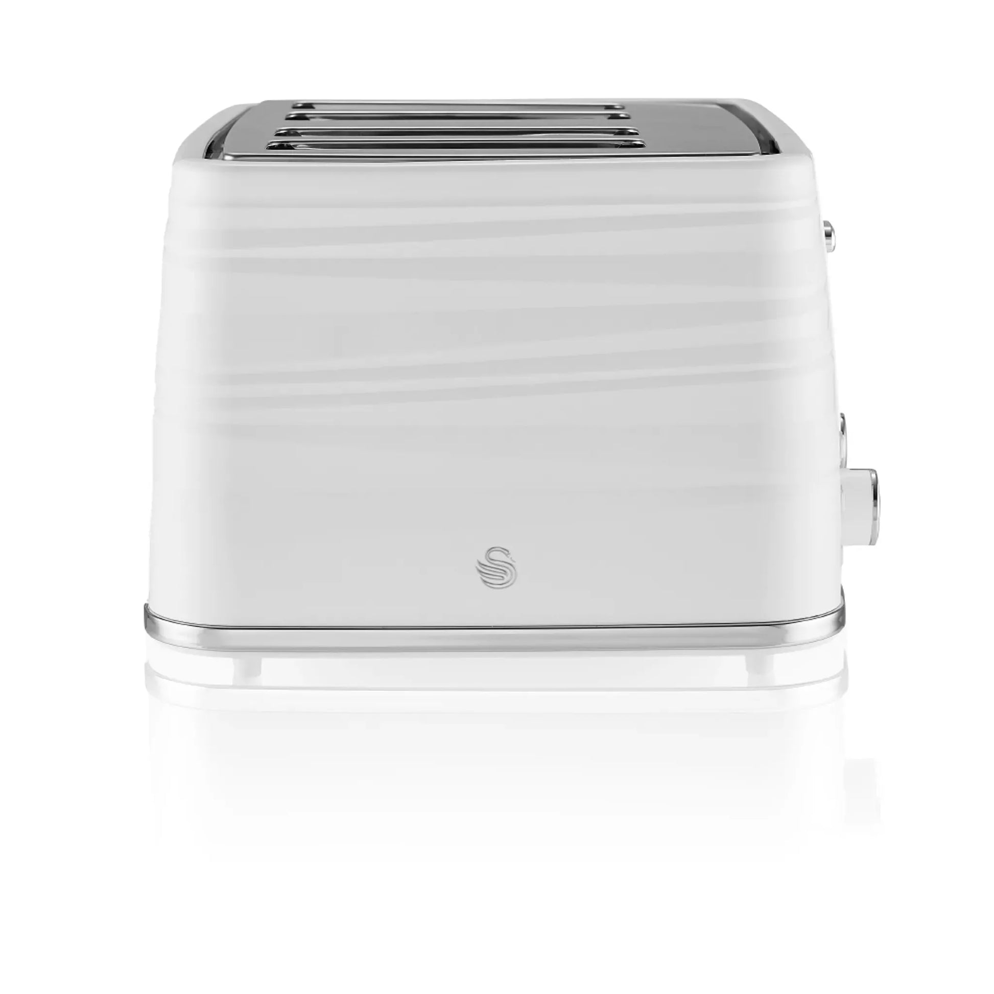 Swan Swan Symphony Kettle & 4 Slice Toaster Kitchen Set (White)