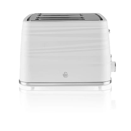 Swan Swan Symphony Kettle & 4 Slice Toaster Kitchen Set (White)